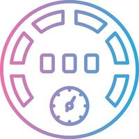 Gauge Line Gradient Icon Design vector