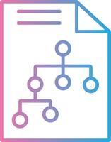 Flow Line Gradient Icon Design vector