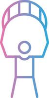 Skydiving Line Gradient Icon Design vector