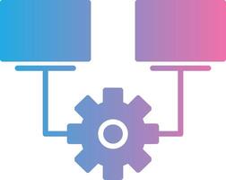 Multitask Glyph Gradient Icon Design vector