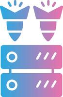 Ddos Glyph Gradient Icon Design vector