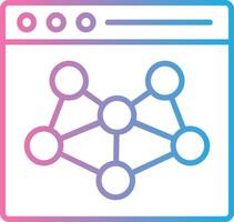 Network Line Gradient Icon Design vector