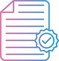 File Line Gradient Icon Design vector
