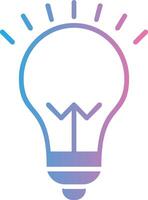 Idea Glyph Gradient Icon Design vector