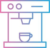 Coffee Machine Line Gradient Icon Design vector