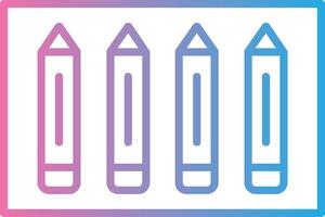 Pencil Line Gradient Icon Design vector