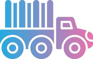 Truck Glyph Gradient Icon Design vector