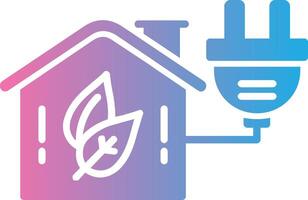 Energy Efficiency Glyph Gradient Icon Design vector