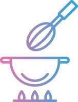 Cooking Line Gradient Icon Design vector