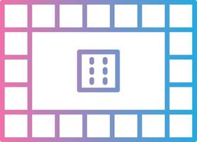 Board Games Line Gradient Icon Design vector