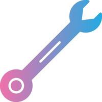 Wrench Glyph Gradient Icon Design vector