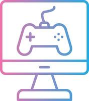 Game Line Gradient Icon Design vector