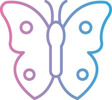 Butterfly Line Gradient Icon Design vector