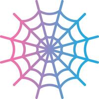 Spider Web Line Gradient Icon Design vector