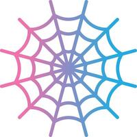 Spider Web Line Gradient Icon Design vector