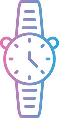 Watch Line Gradient Icon Design