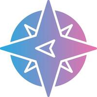 West Glyph Gradient Icon Design vector