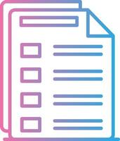 Documents Line Gradient Icon Design vector