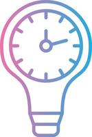 Light Speed Travel Line Gradient Icon Design vector