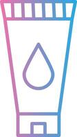 Face Wash Line Gradient Icon Design vector