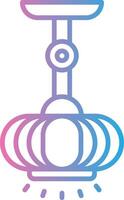 Lamp Line Gradient Icon Design vector