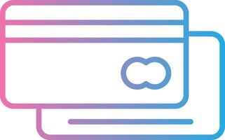 credit card Line Gradient Icon Design vector
