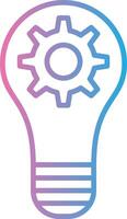 Creativity Line Gradient Icon Design vector