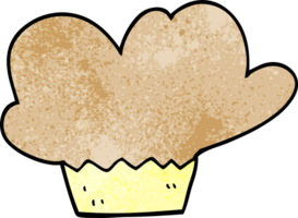 cartoon doodle muffin png