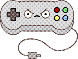 Cartoon-Gamecontroller im Comic-Stil png