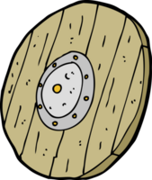 cartoon wooden shield png