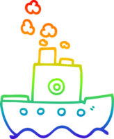 arc-en-ciel, gradient, ligne, dessin, dessin animé, bateau png