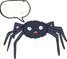 aranha de desenho animado com balão png