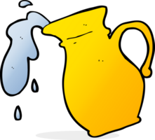 cruche d'eau de dessin animé png