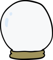 cartoon doodle crystal ball png