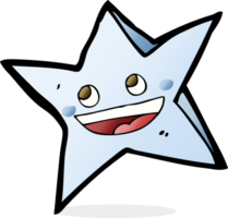 personagem de desenho animado estrela feliz png