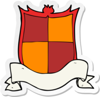 sticker van een heraldiekcartoon png