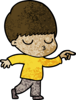 cartoon calm boy png