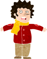 cartoon verrast man png