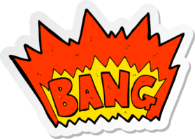sticker of a cartoon explosion png