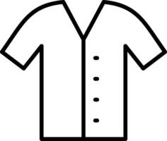 Shirt Line Icon Design vector