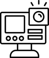 Gopro Line Icon Design vector