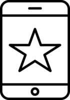 Smartphone Line Icon Design vector