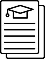 Notes Line Icon Design vector