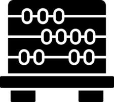 Abacus Glyph Icon Design vector