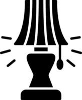 Lamp Glyph Icon Design vector