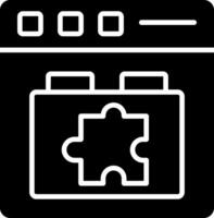 Plugins Glyph Icon Design vector