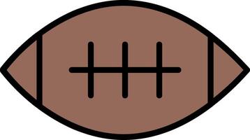 Football Line Filled Icon vector