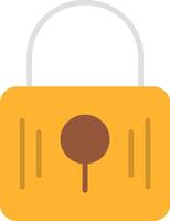 Padlock Flat Icon Design vector