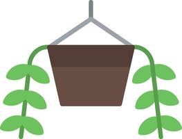 Golden Pothos Flat Icon vector