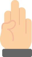 Fingers Flat Icon vector